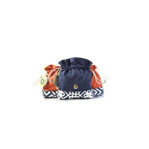 NEW Spartina 449 Keepsake Drawstring Travel Pouches- Set of 3, Sailors Watch